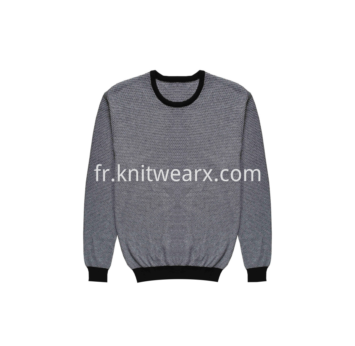 Men's Classic Knitted Purl Stitch Sweater Crewneck Pullover